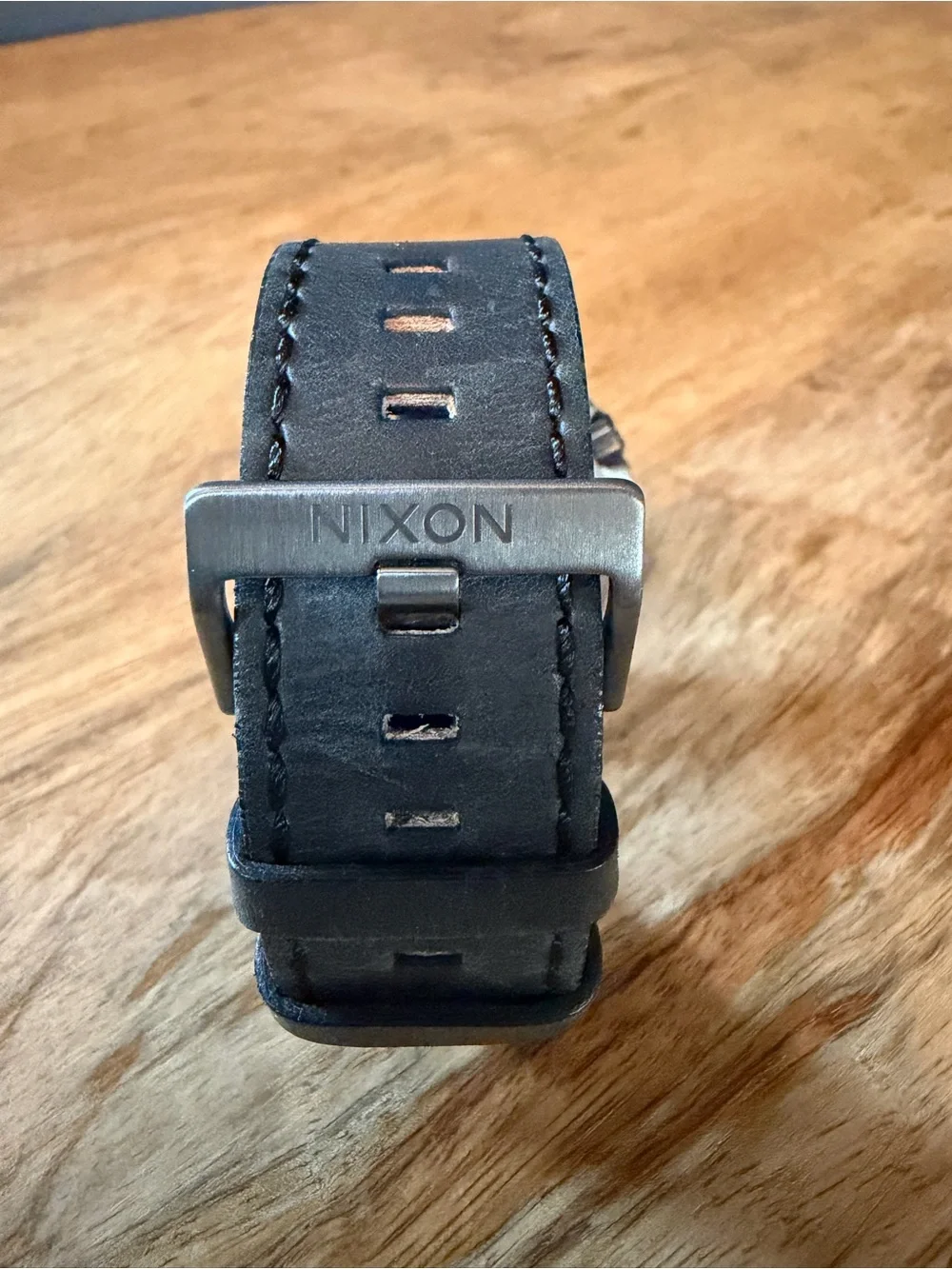 Nixon The Ranger Black Strap Watch with Green Marble Dial